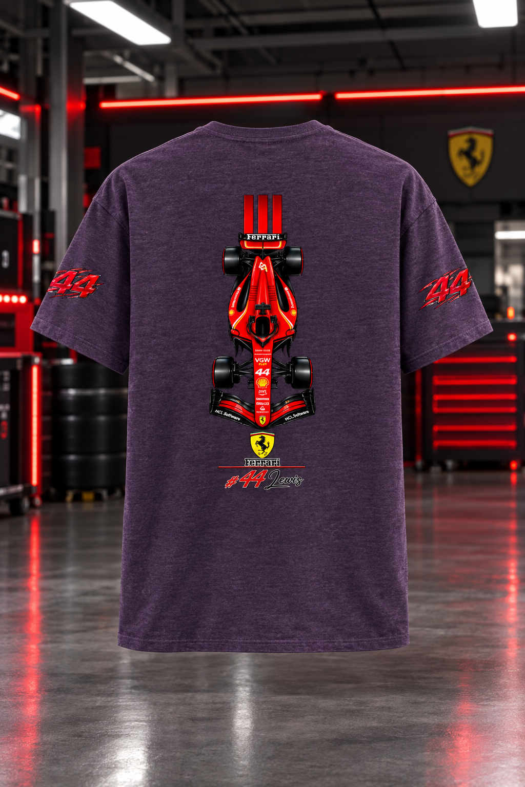 Purple Melange mockup back