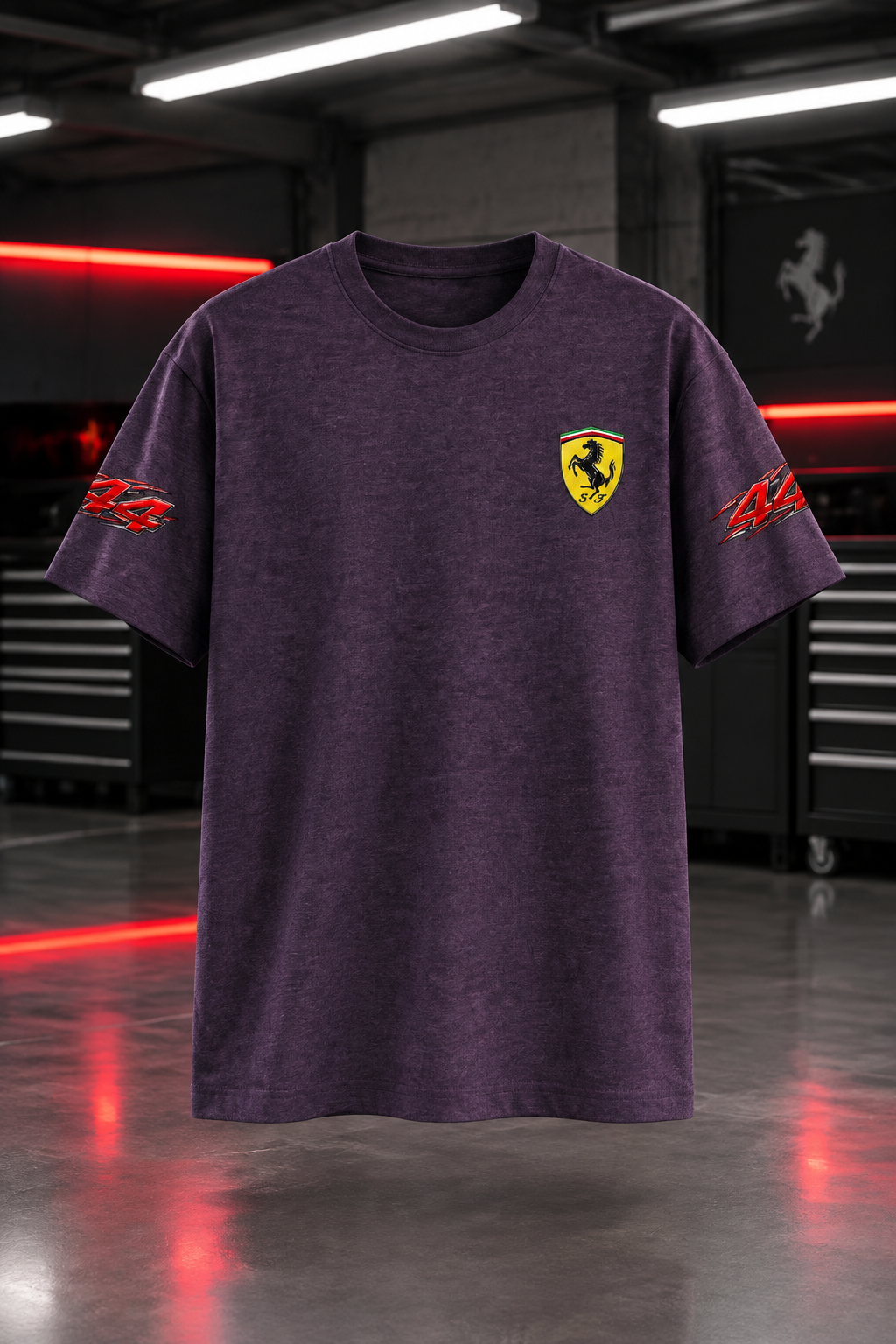 Purple Melange mockup front