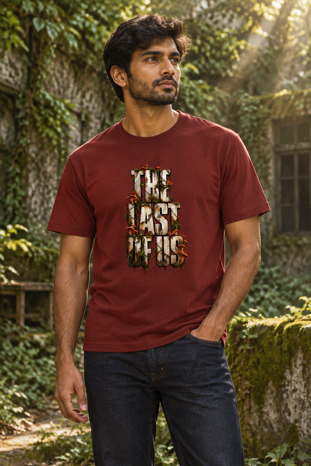 Red male model