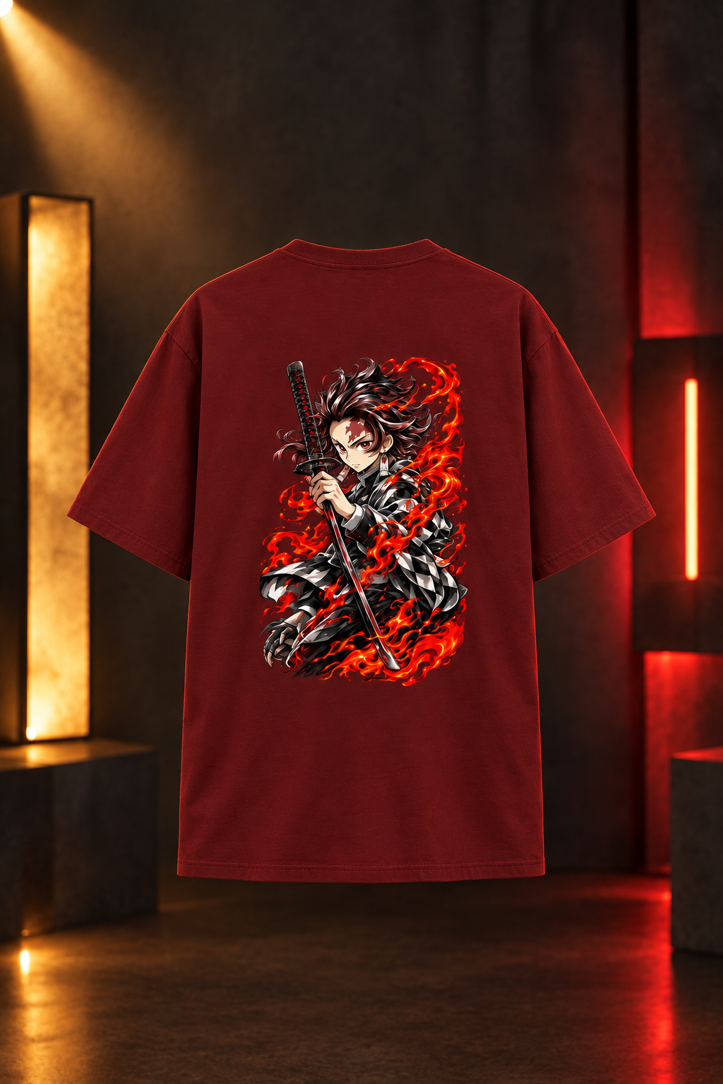 Red product mockup
