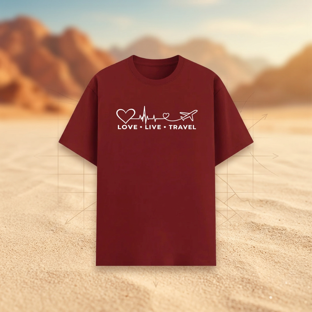 Red travel design preview