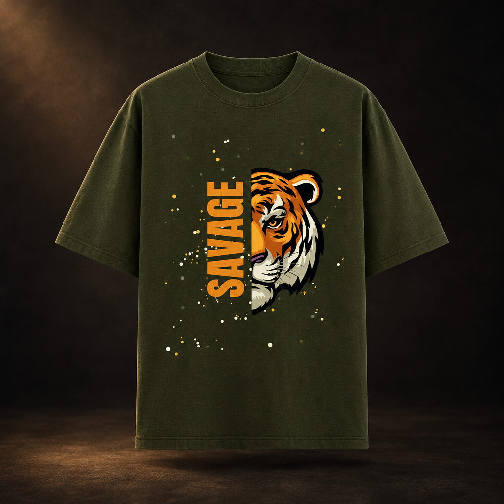 Savage Tiger Olive Green design-first preview