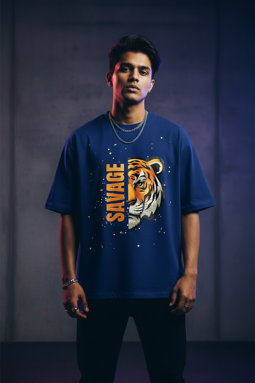 Savage Tiger Royal Blue