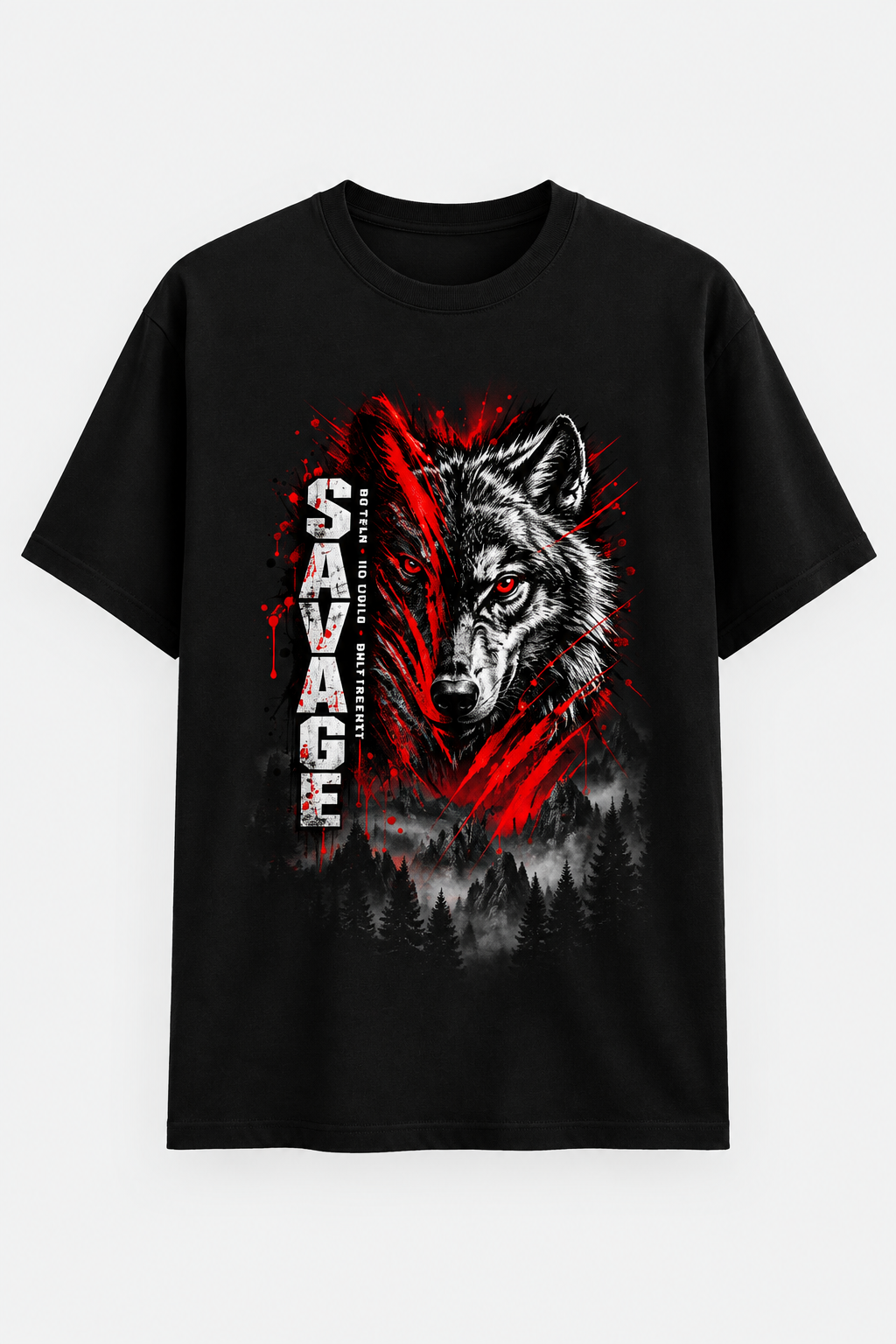 Savage Wolf Black mockup