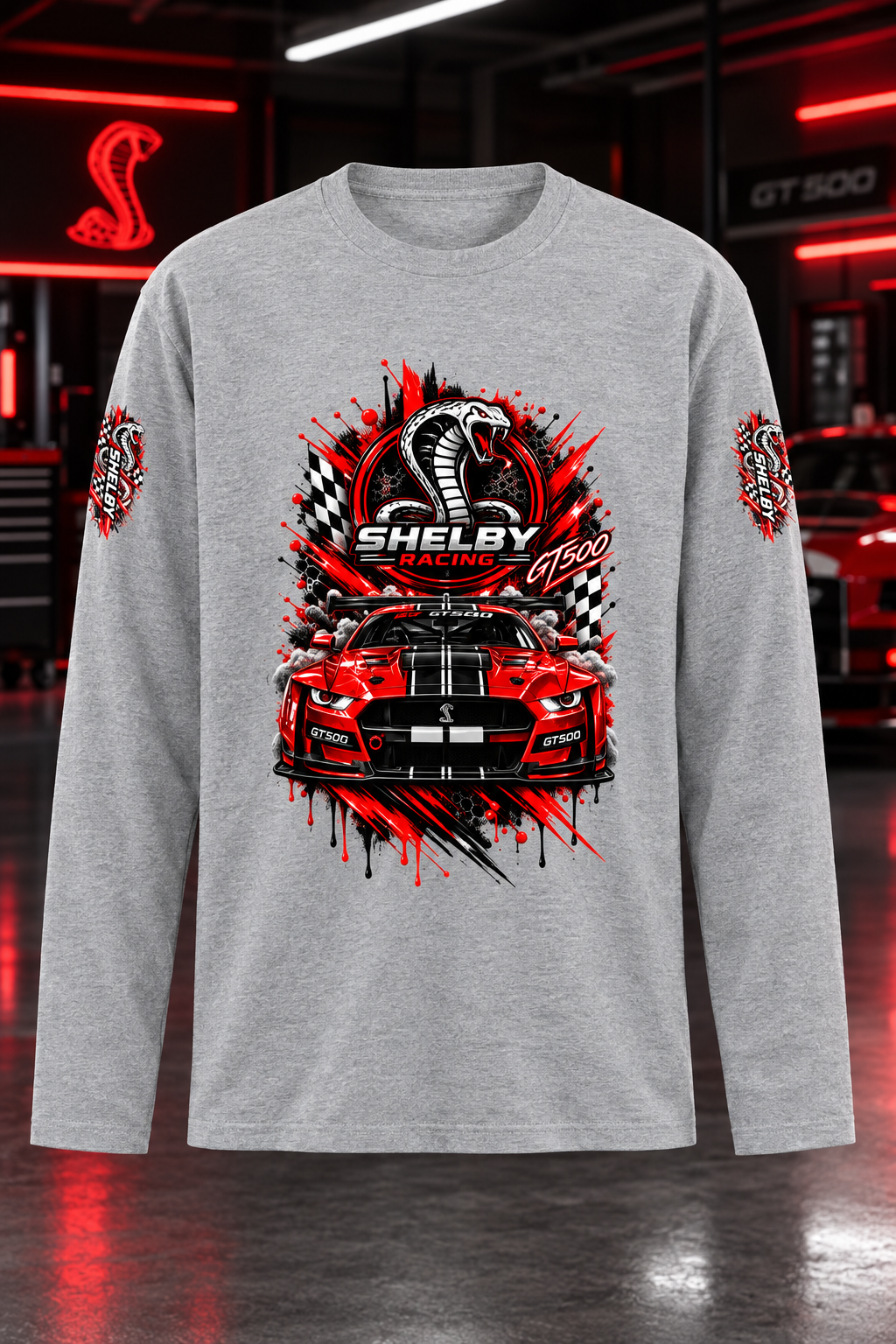 Shelby Grey Melange mockup