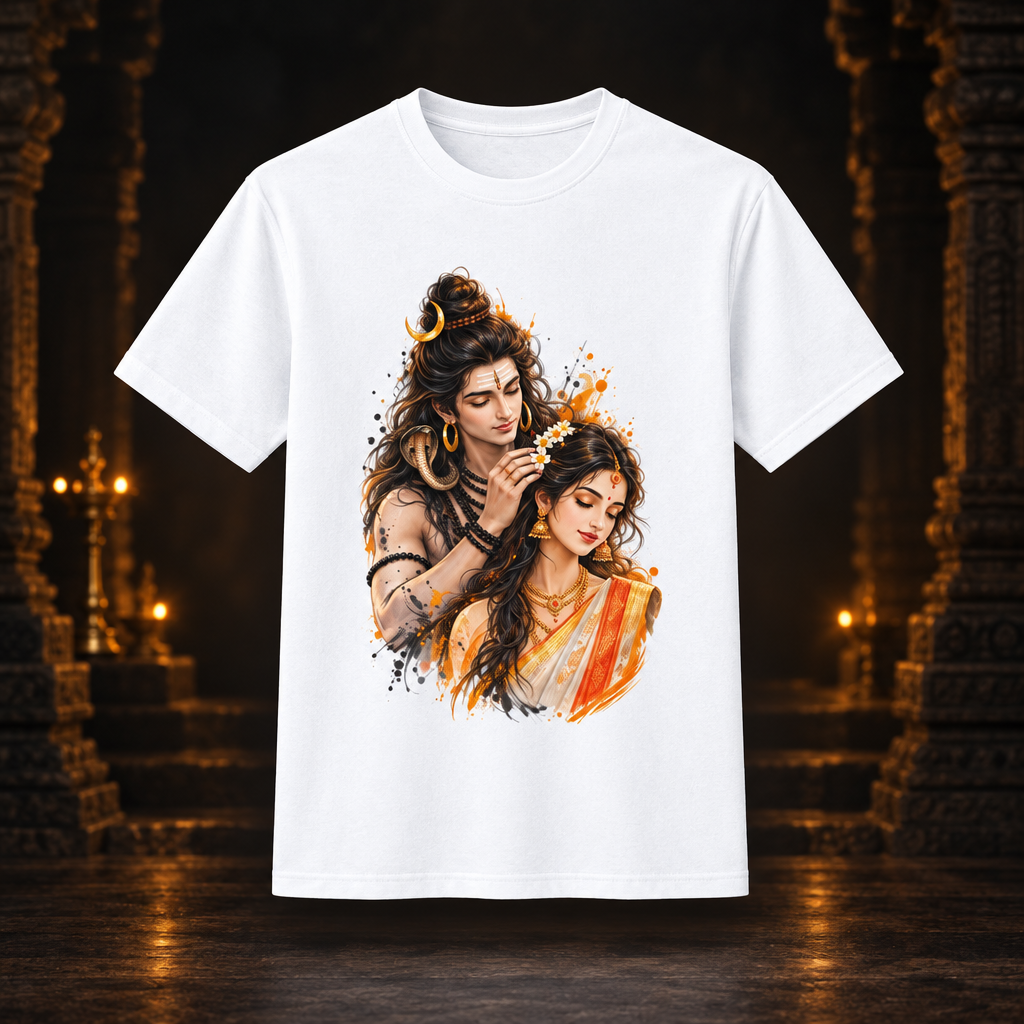Shiv Parvati White design-first preview