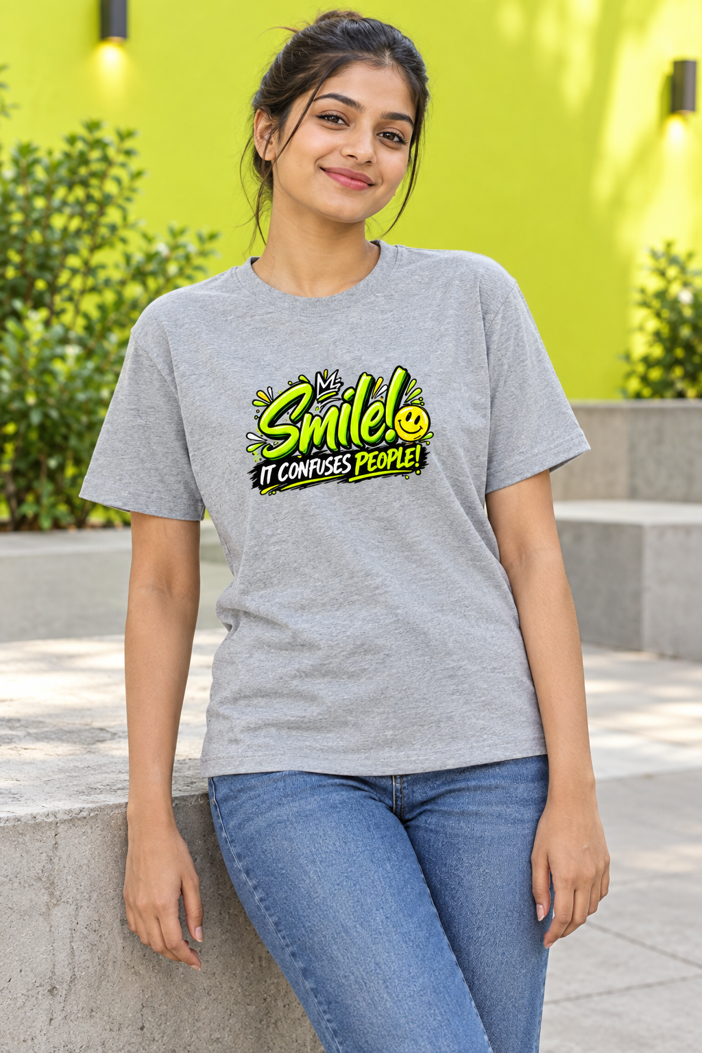 Smile Grey Melange female model