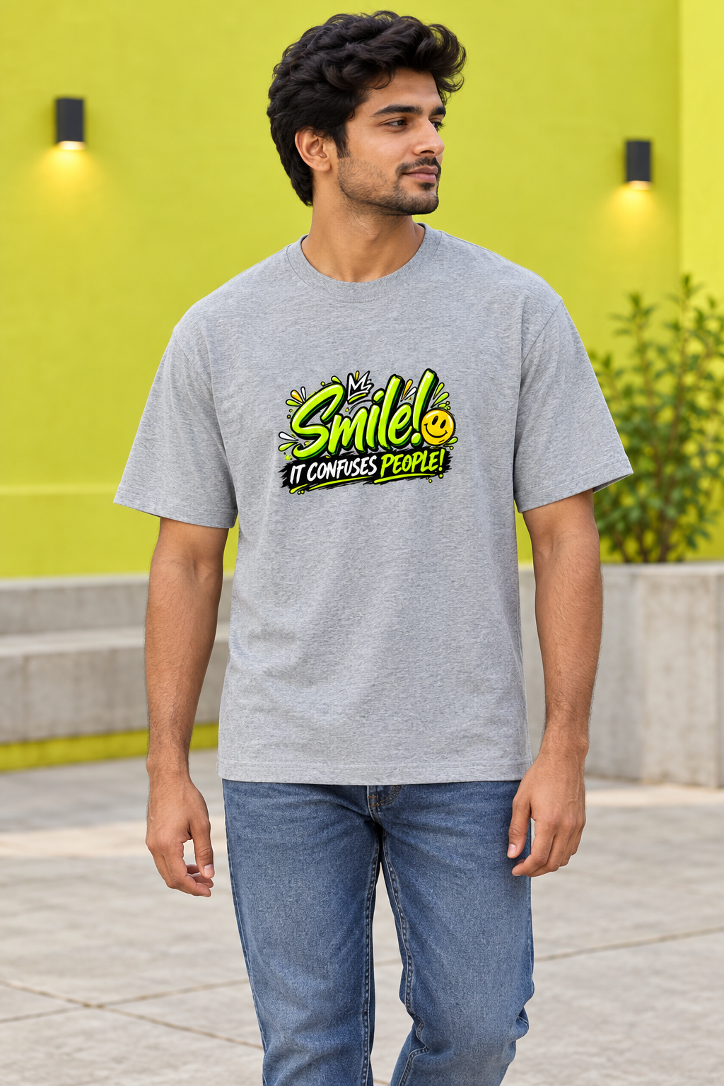Smile Grey Melange male model