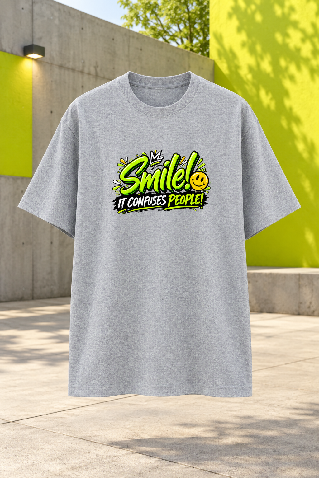 Smile Grey Melange mockup