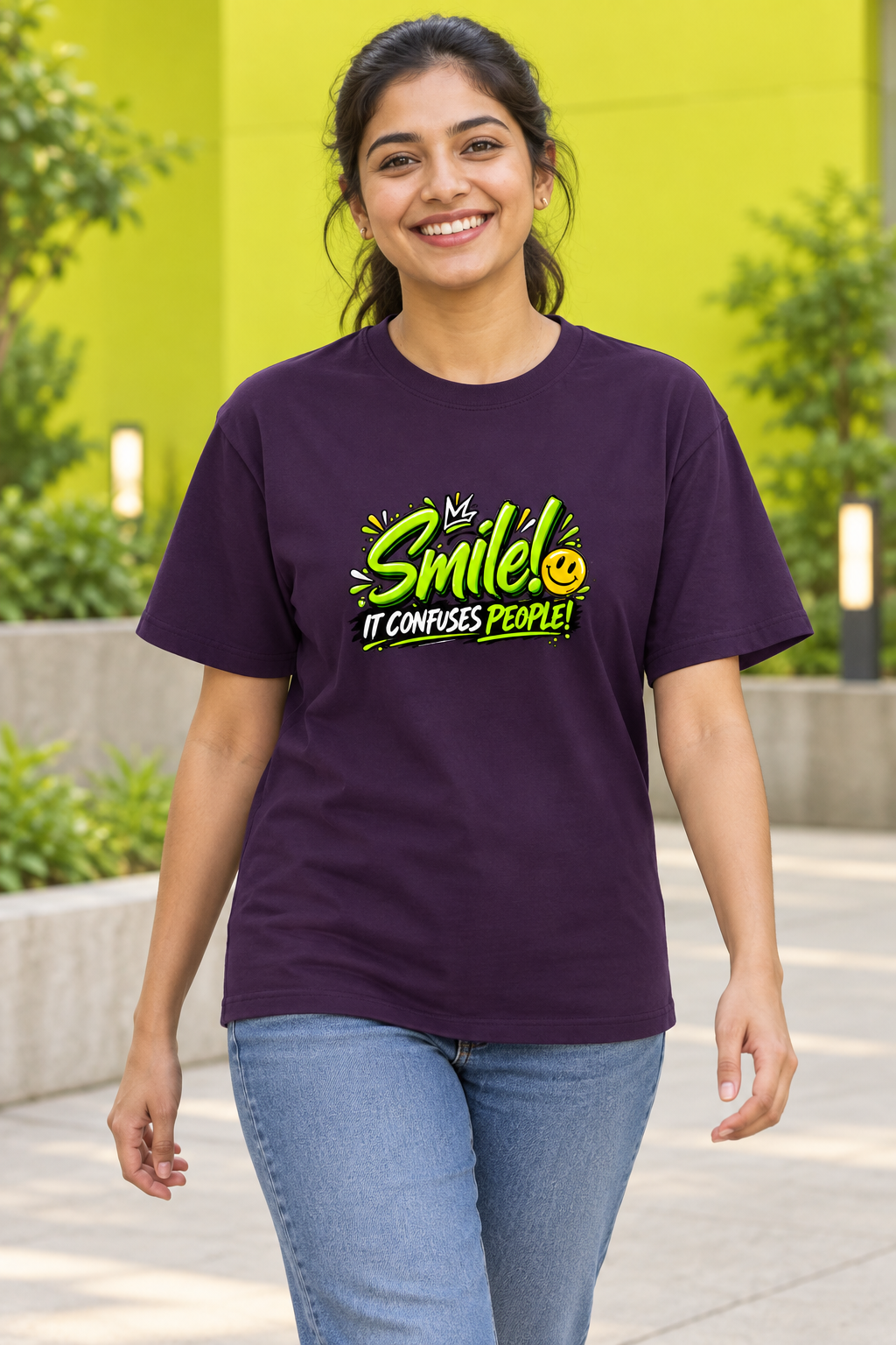 Smile Purple female model