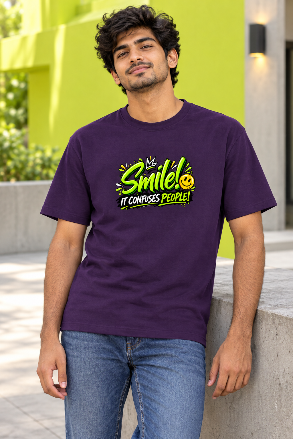 Smile Purple male model