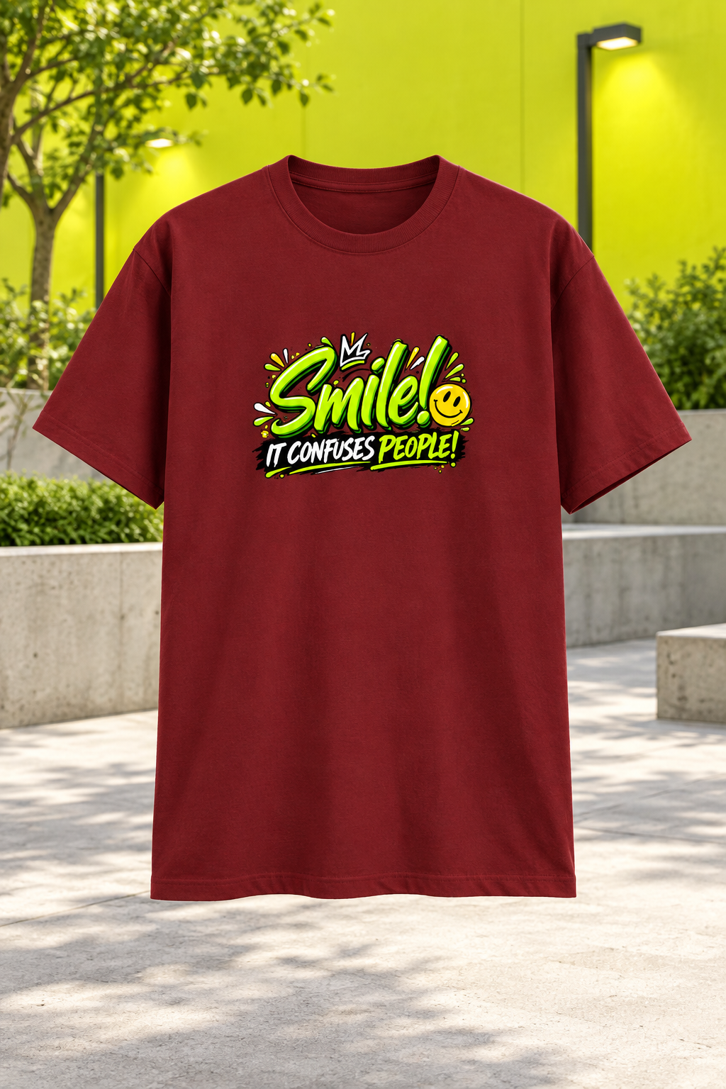 Smile Red mockup
