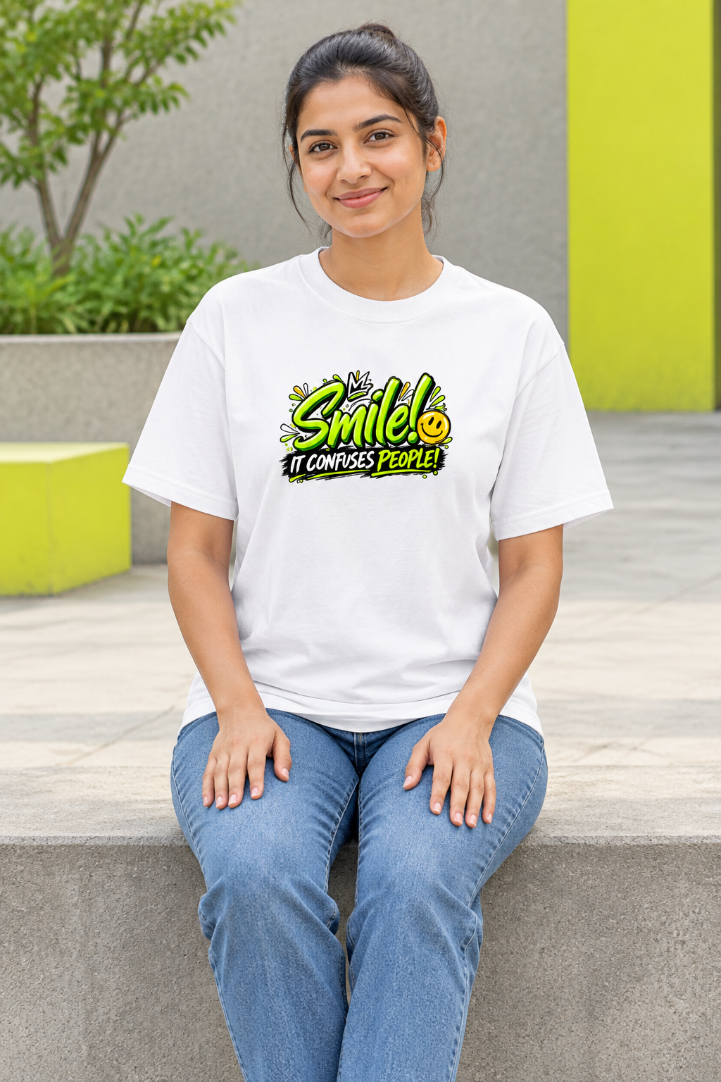 Smile White female model