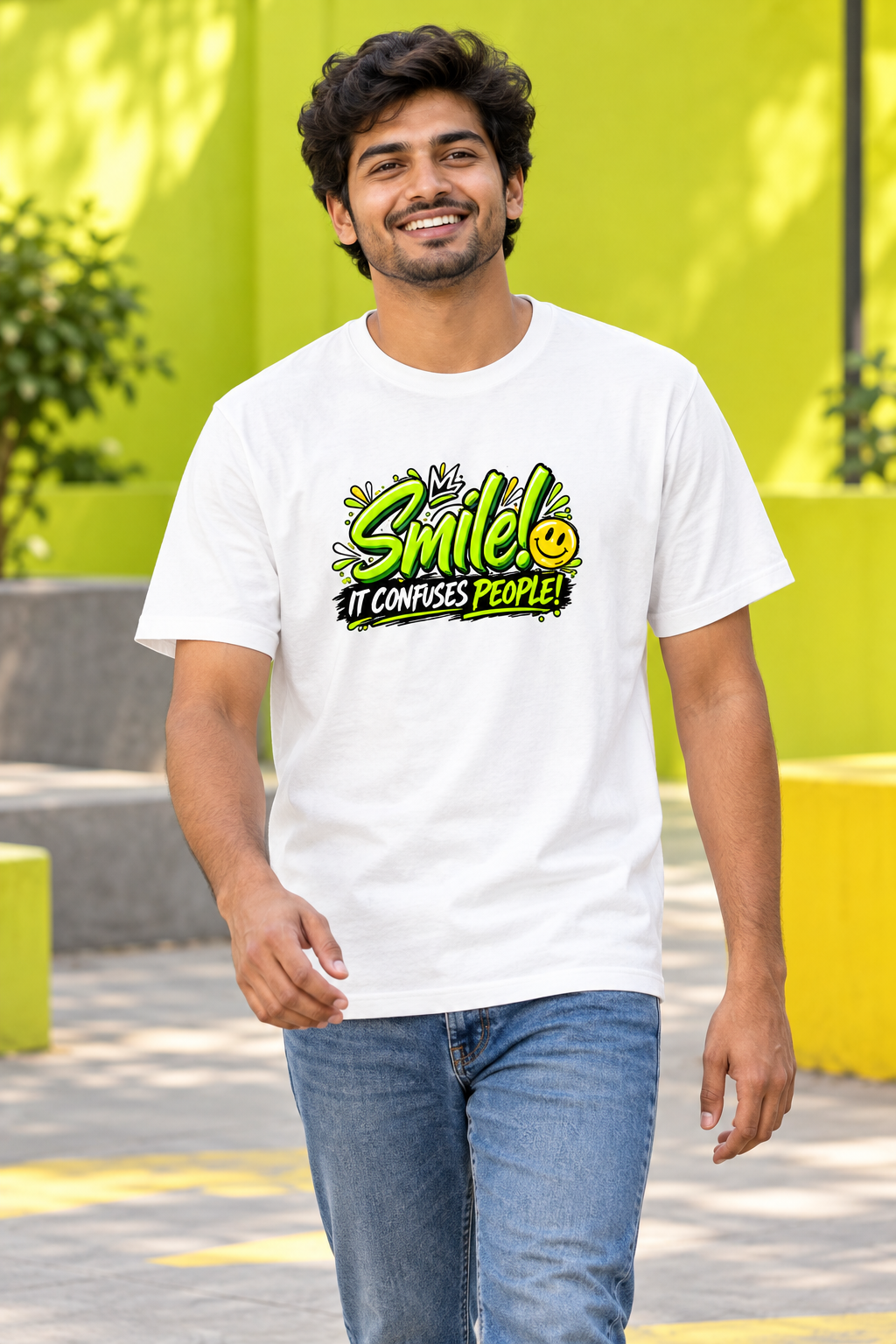 Smile White male model