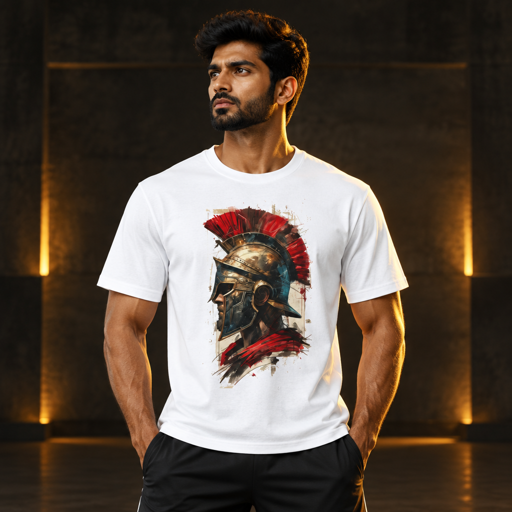 Spartan white Indian-model avatar