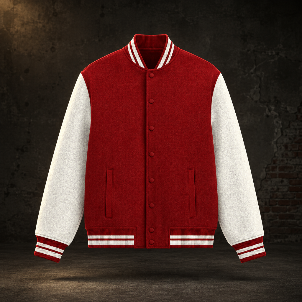 Varsity Jacket Red design-first preview