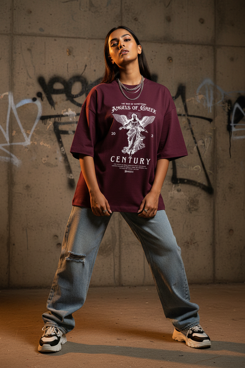 Vintage Angle – Burgundy – Female