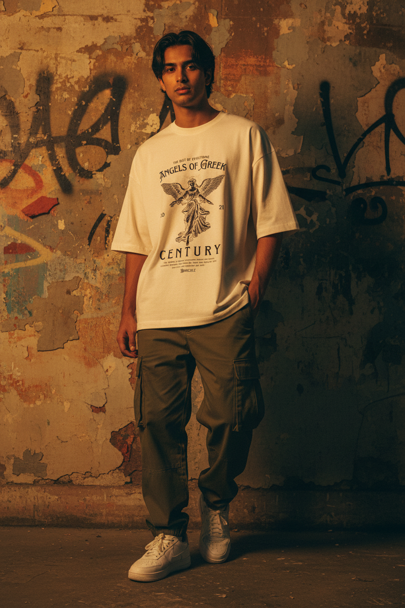 Vintage Angle – Cream – Male