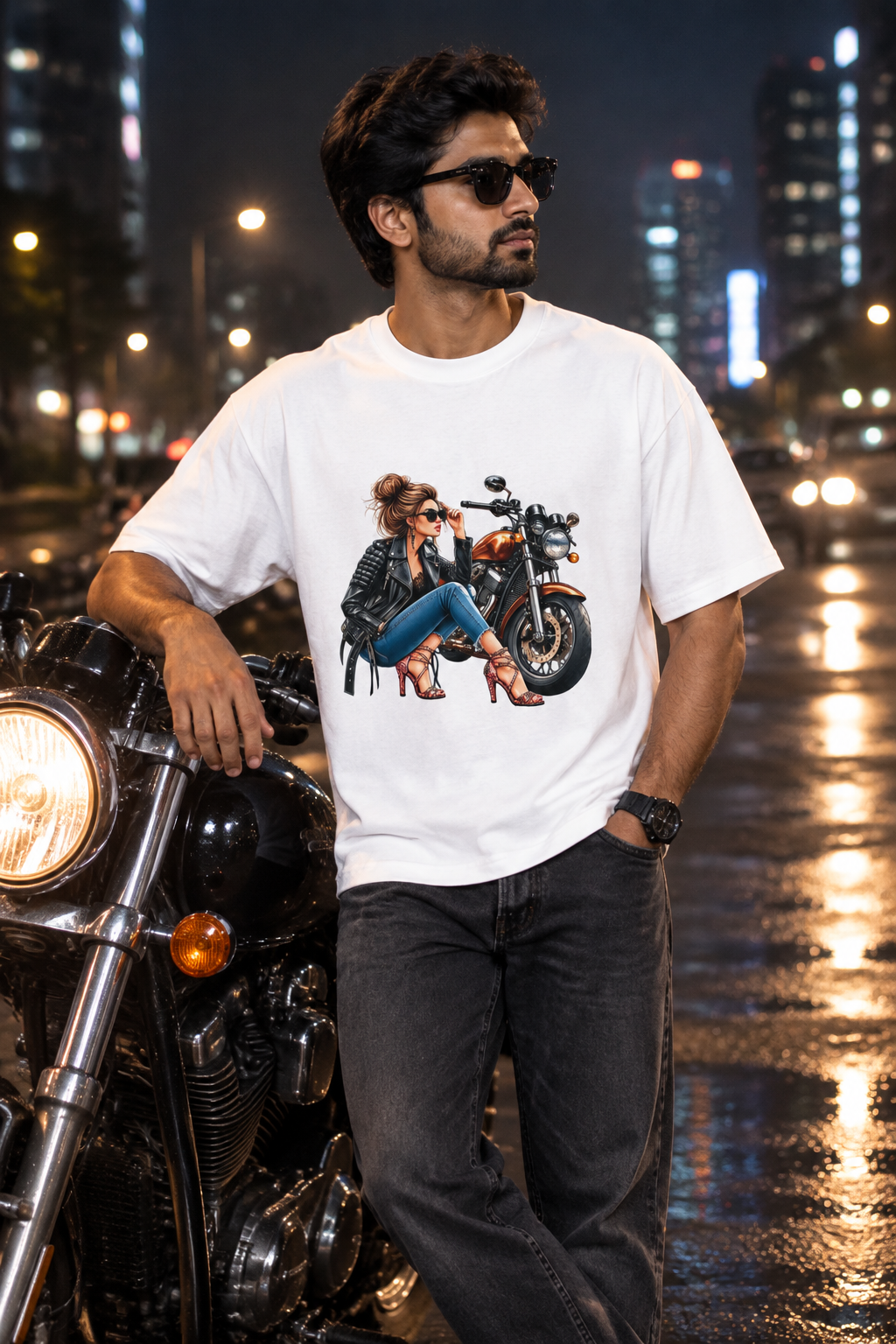 White biker model