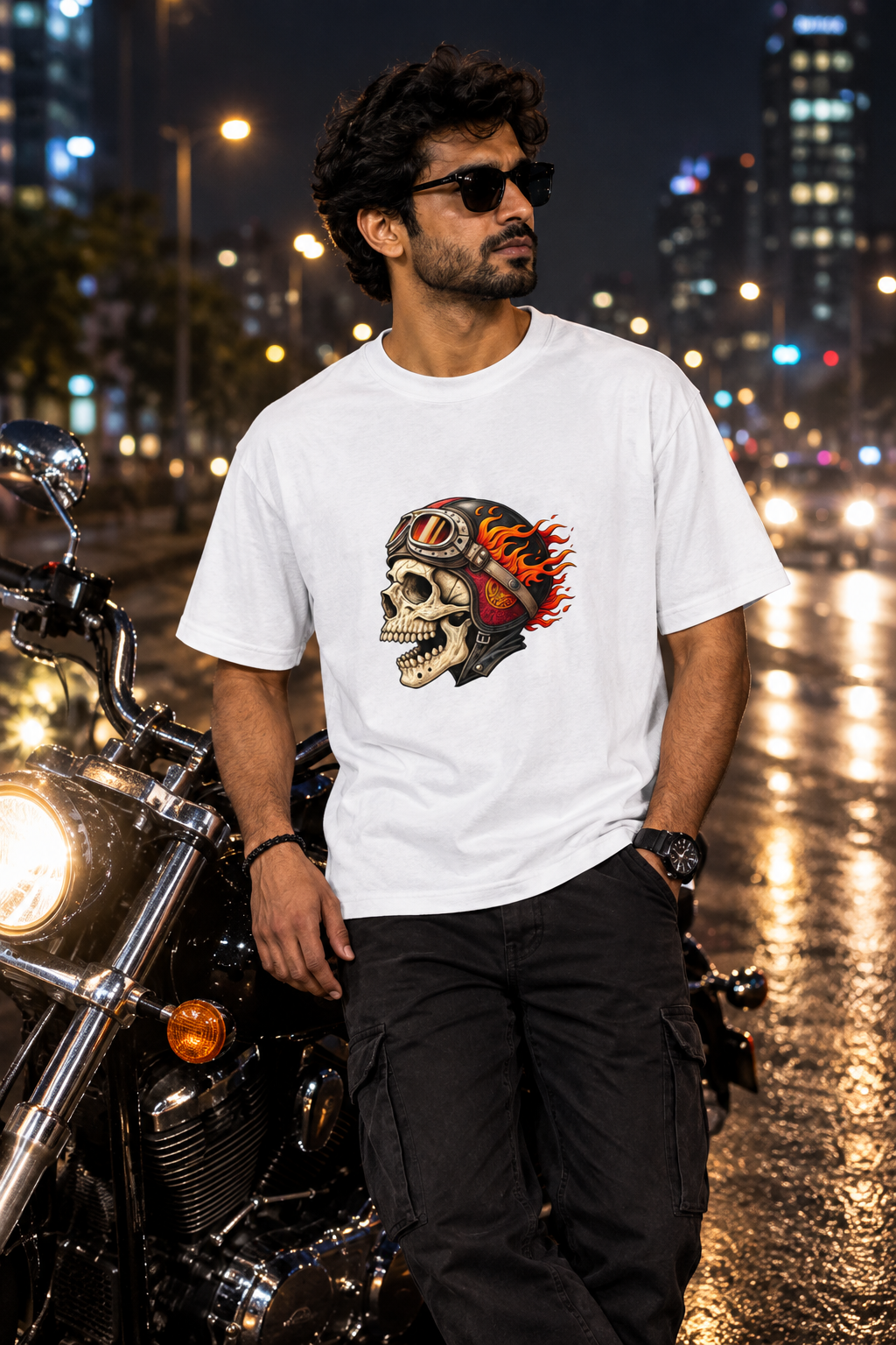 White biker model