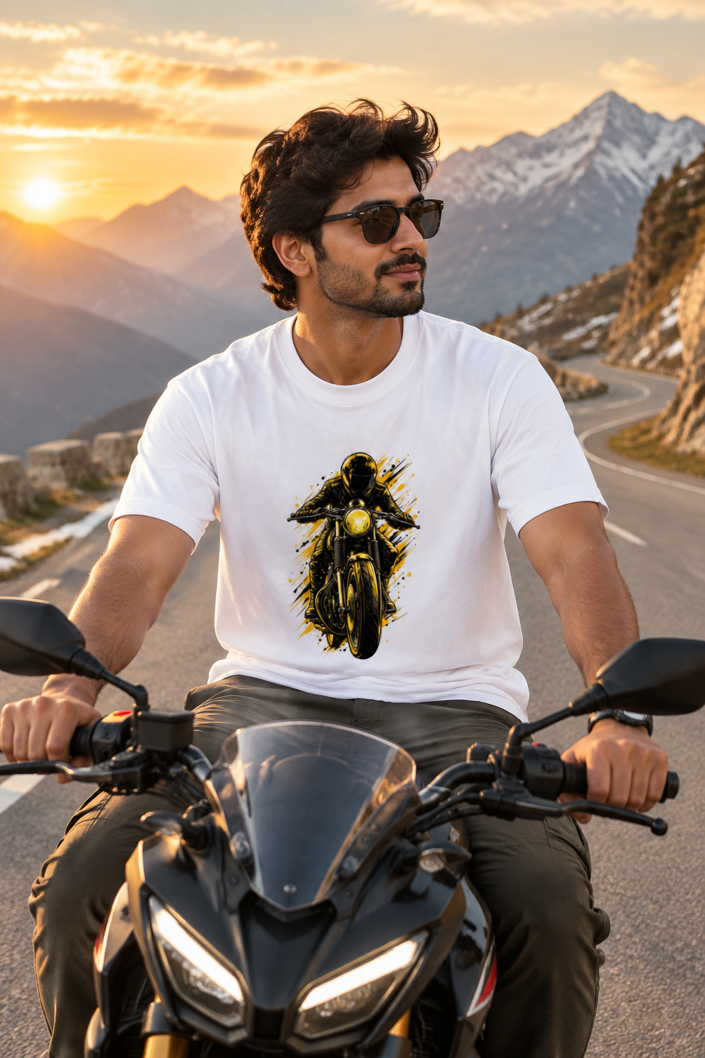White biker model